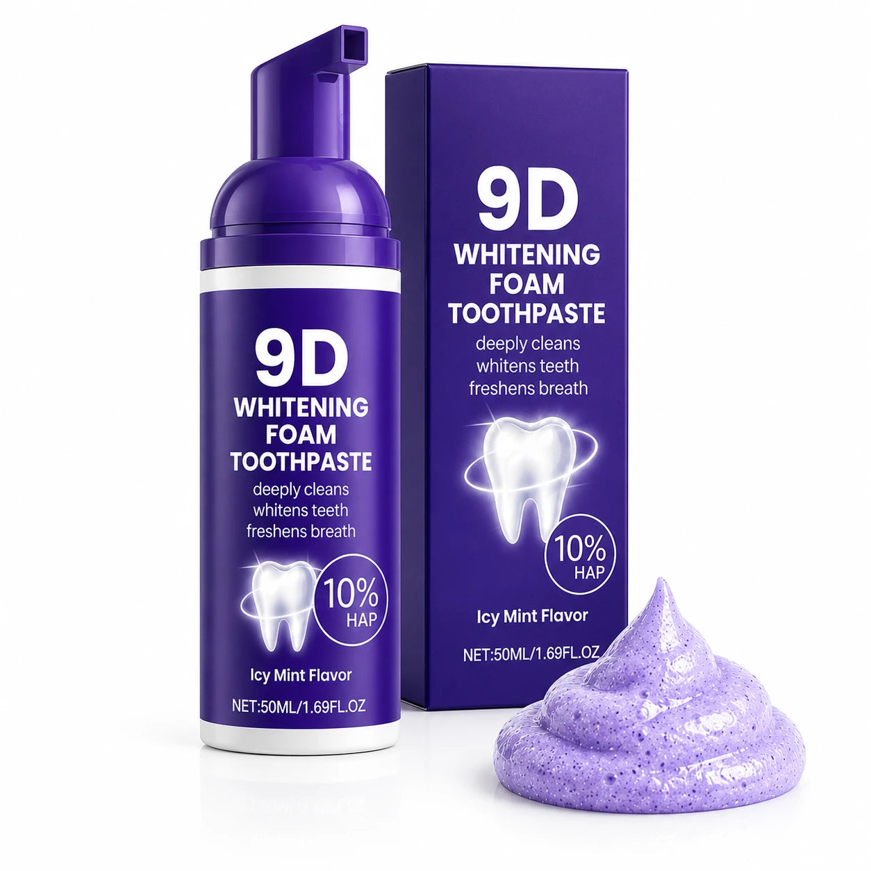 Veldora™ Teeth Whitening Foam Toothpaste