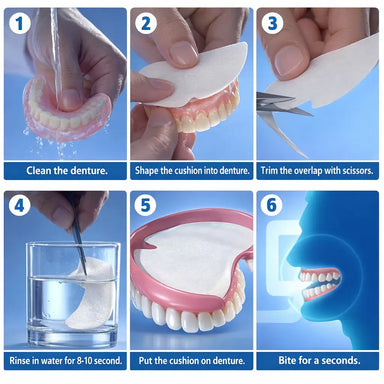 Denture Adhesive Cushion For Sensitive Gums
